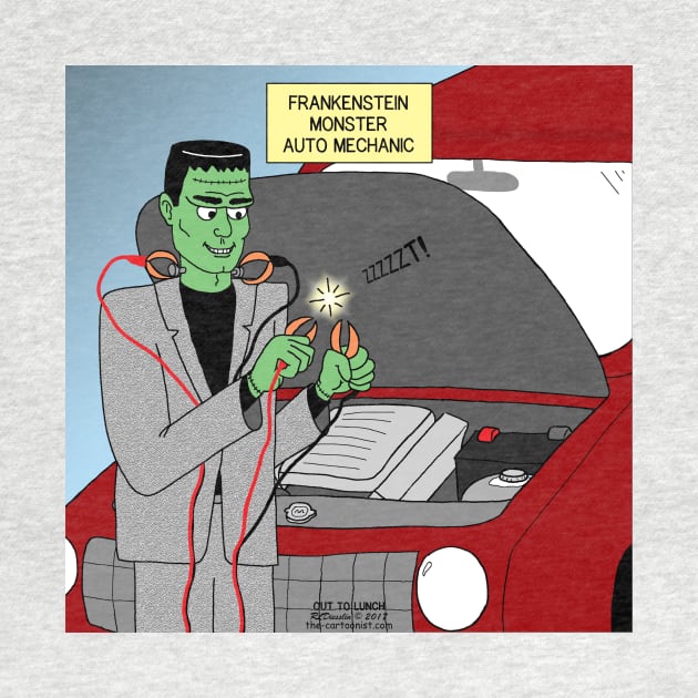 Frankensteins Monster Auto Mechanic by OutToLunch